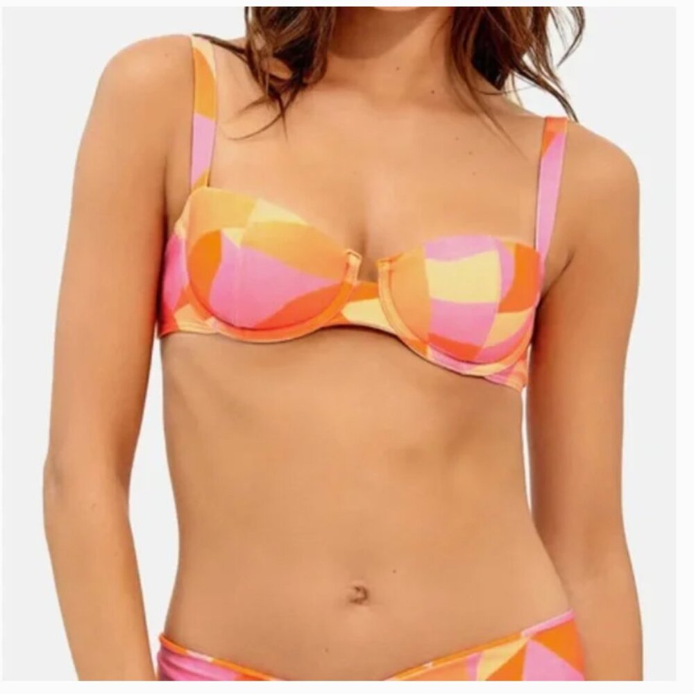 NWT Vix by Paula Hermanny Martinica Nissi Underwire Bikini Swimsuit Top Small
